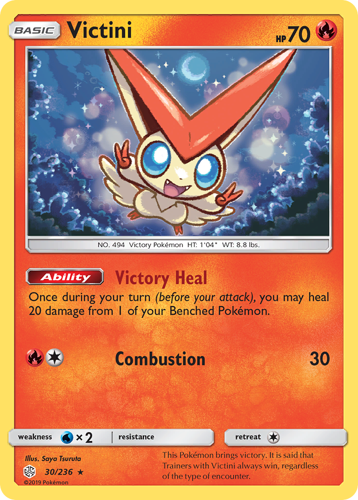 Victini (30/236) [Sun & Moon: Cosmic Eclipse] | Jack's On Queen