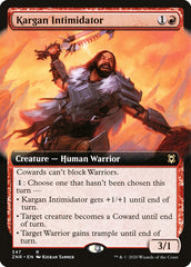 Kargan Intimidator (Extended Art) [Zendikar Rising] | Jack's On Queen