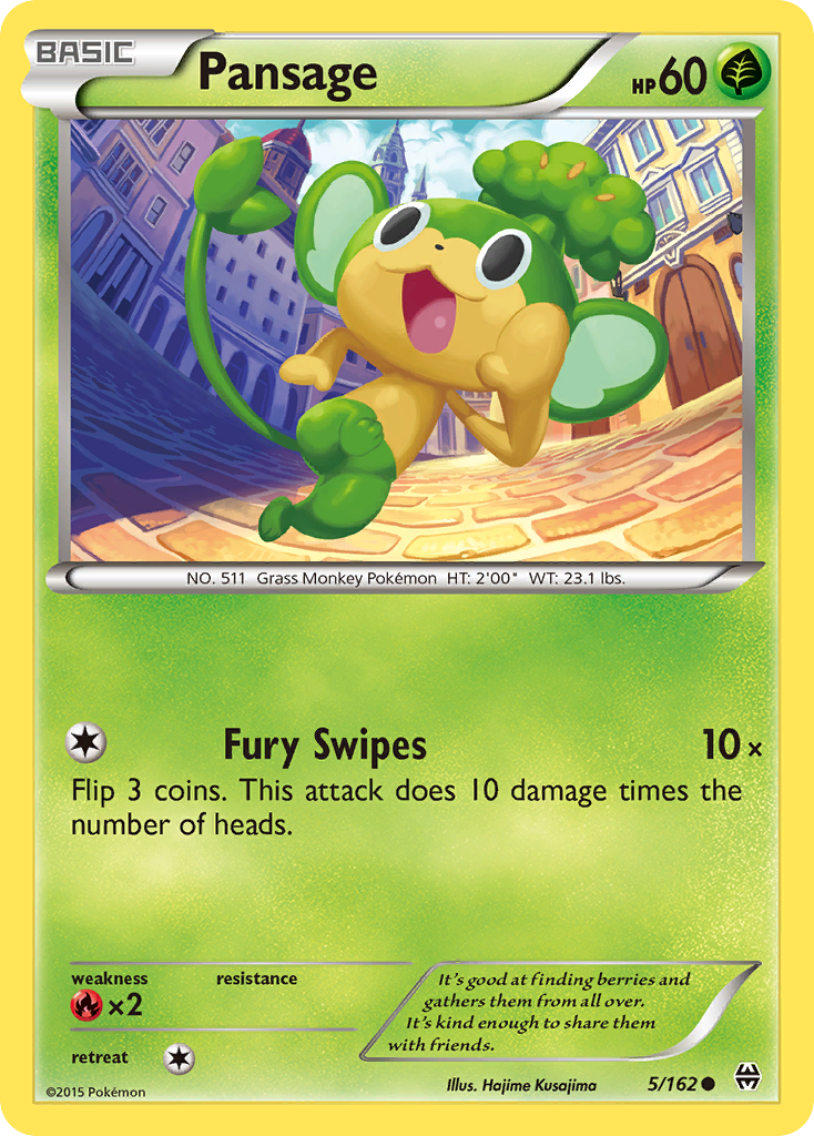 Pansage (5/162) [XY: BREAKthrough] | Jack's On Queen