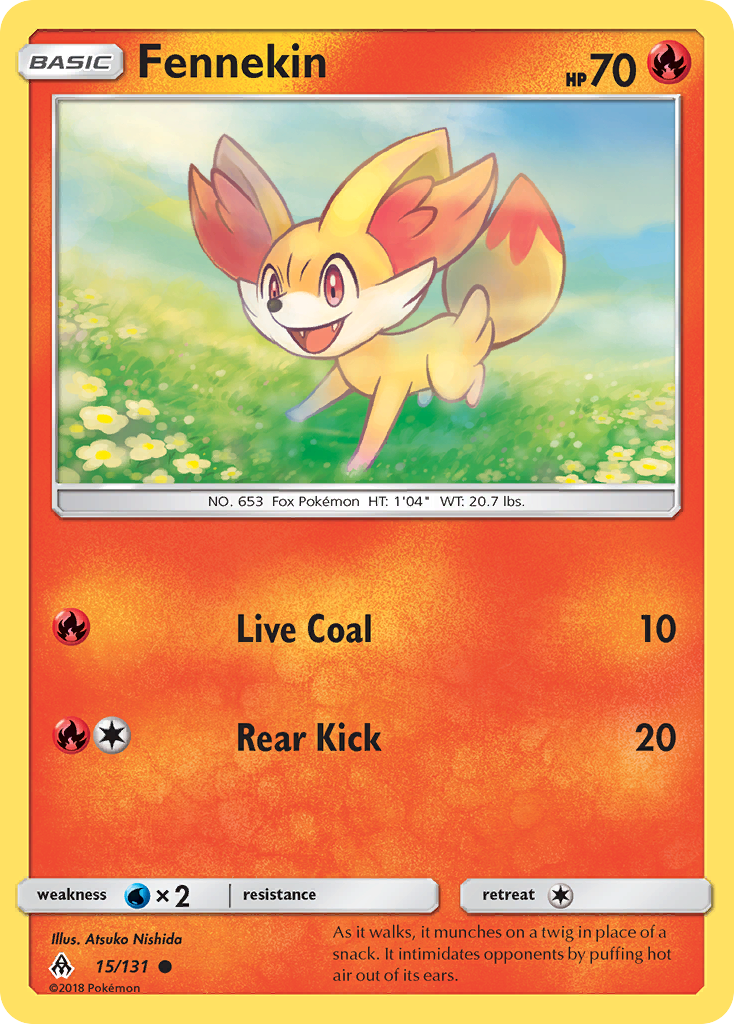 Fennekin (15/131) [Sun & Moon: Forbidden Light] | Jack's On Queen