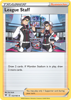 League Staff (153/185) [Sword & Shield: Vivid Voltage] | Jack's On Queen