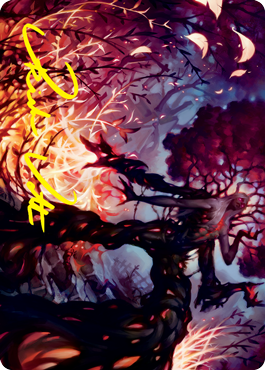 Splendid Reclamation Art Card (Gold-Stamped Signature) [Innistrad: Crimson Vow Art Series] | Jack's On Queen