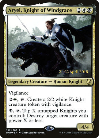 Aryel, Knight of Windgrace [Dominaria Promos] | Jack's On Queen