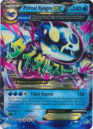 Primal Kyogre EX (55/160) (Jumbo Card) [XY: Primal Clash] | Jack's On Queen