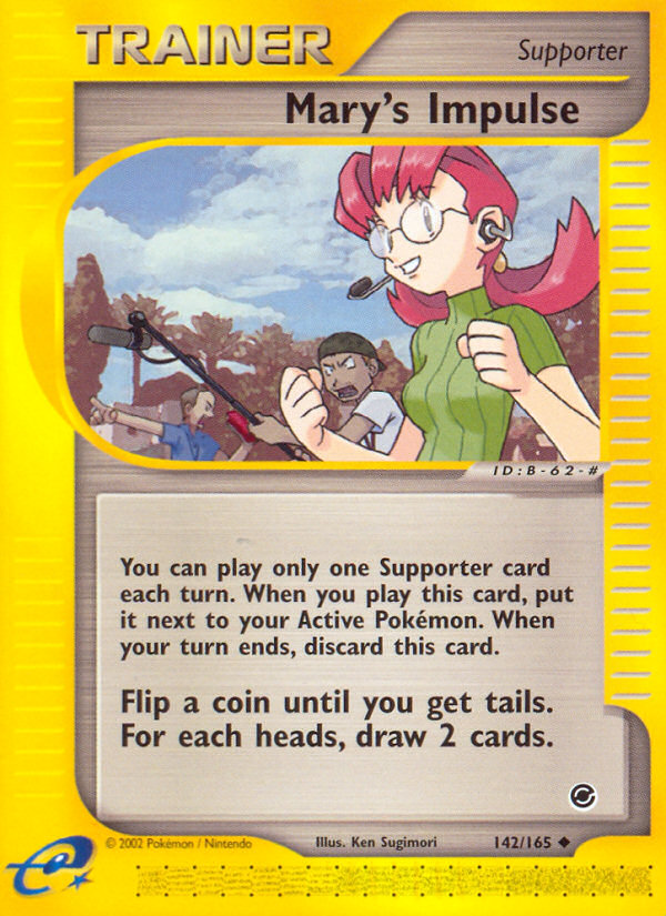 Mary's Impulse (142/165) [Expedition: Base Set] | Jack's On Queen