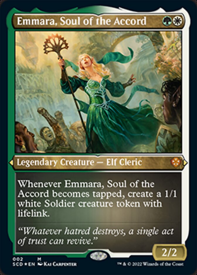 Emmara, Soul of the Accord (Foil Etched) [Starter Commander Decks] | Jack's On Queen