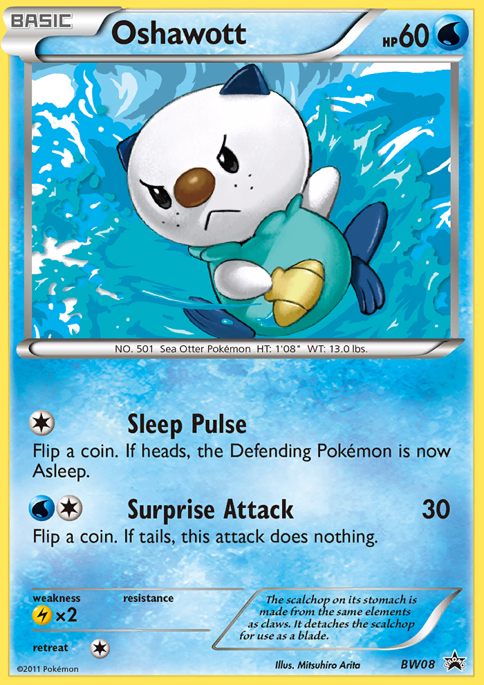 Oshawott (BW08) [Black & White: Black Star Promos] | Jack's On Queen