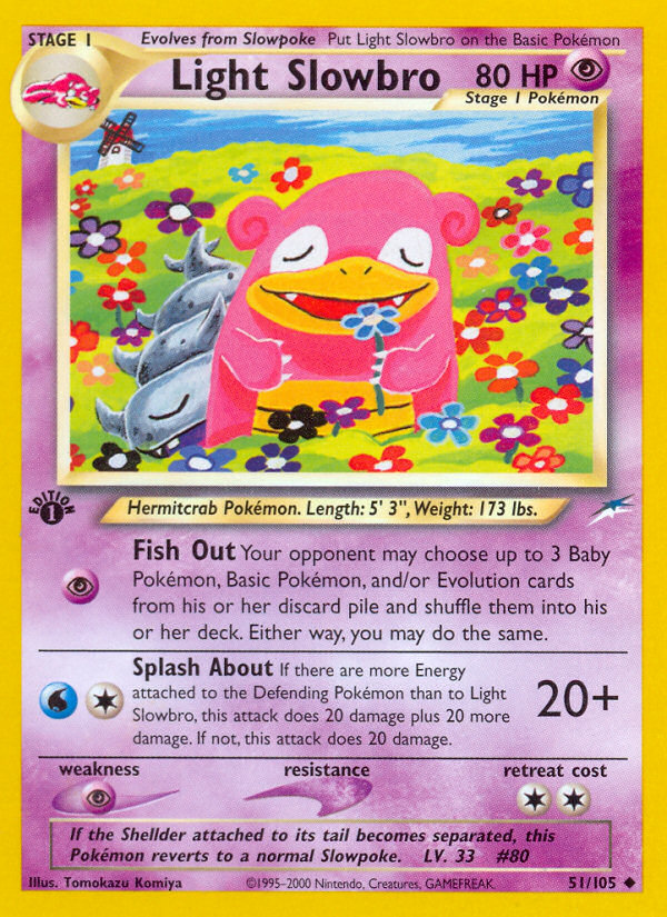 Light Slowbro (51/105) [Neo Destiny 1st Edition] | Jack's On Queen