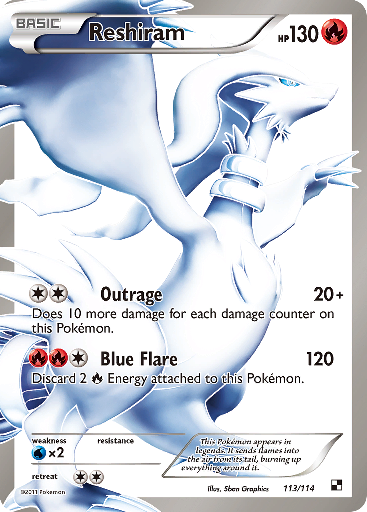 Reshiram (113/114) [Black & White: Base Set] | Jack's On Queen