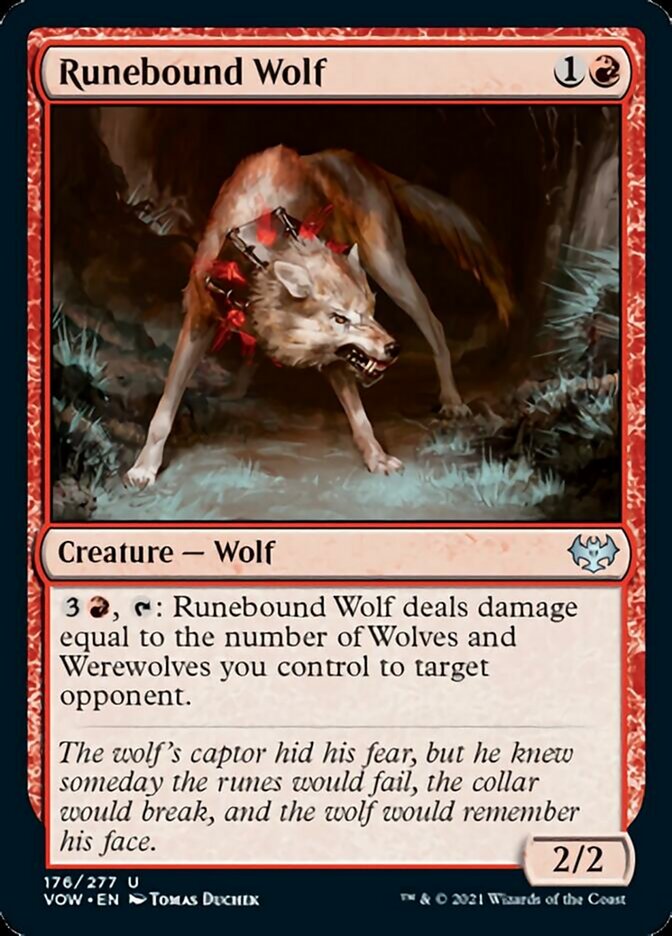 Runebound Wolf [Innistrad: Crimson Vow] | Jack's On Queen