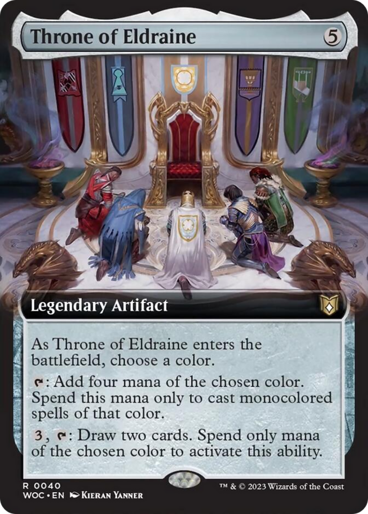 Throne of Eldraine (Extended Art) [Wilds of Eldraine Commander] | Jack's On Queen