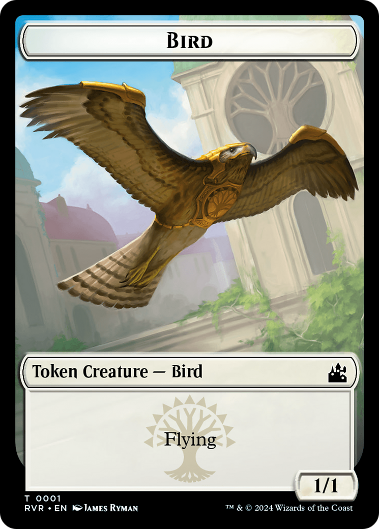 Bird // Rhino Double-Sided Token [Ravnica Remastered Tokens] | Jack's On Queen