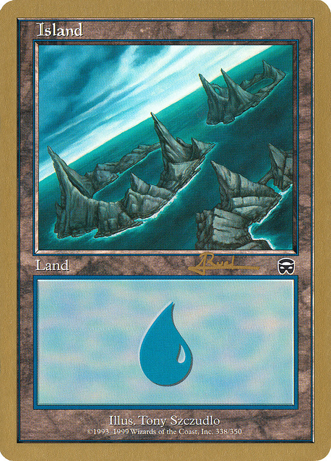 Island (ar338) (Antoine Ruel) [World Championship Decks 2001] | Jack's On Queen