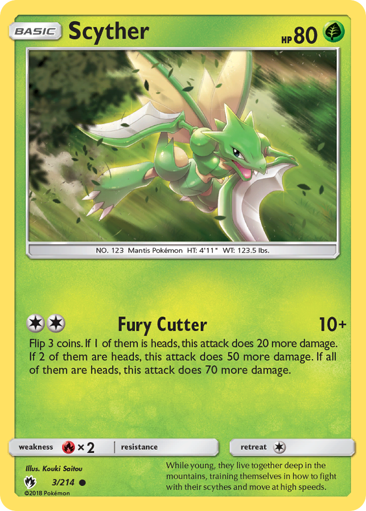 Scyther (3/214) [Sun & Moon: Lost Thunder] | Jack's On Queen