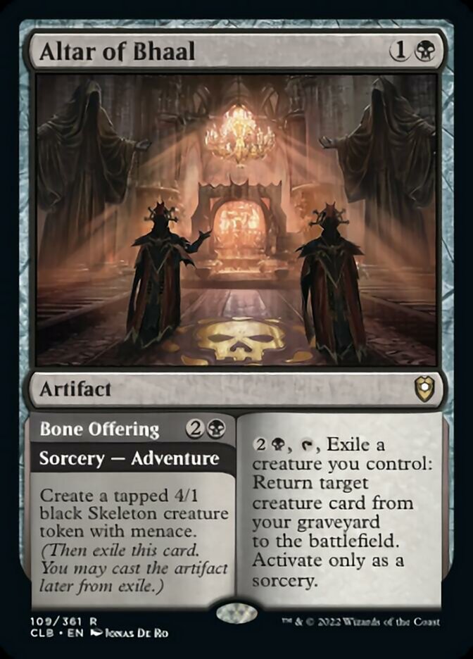Altar of Bhaal // Bone Offering [Commander Legends: Battle for Baldur's Gate] | Jack's On Queen