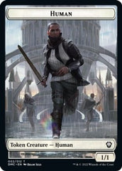 Human // Snake Double-sided Token [Dominaria United Commander Tokens] | Jack's On Queen