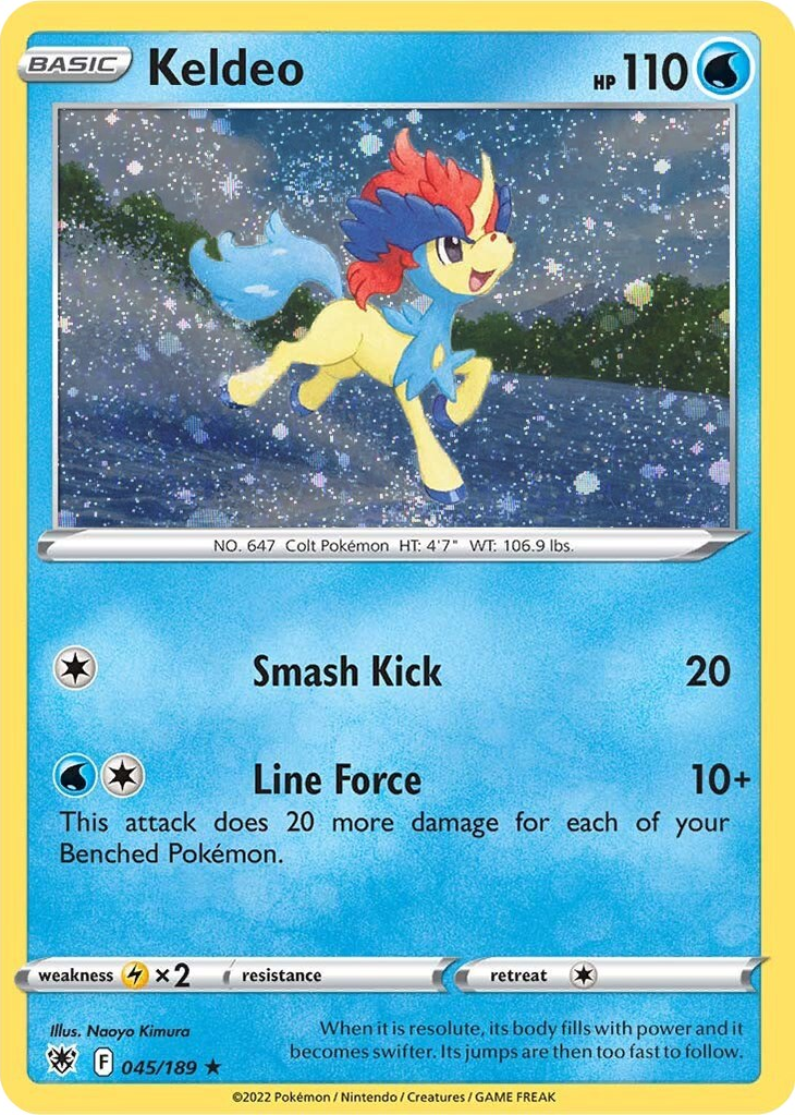 Keldeo (045/189) (Cosmos Holo) [Sword & Shield: Astral Radiance] | Jack's On Queen