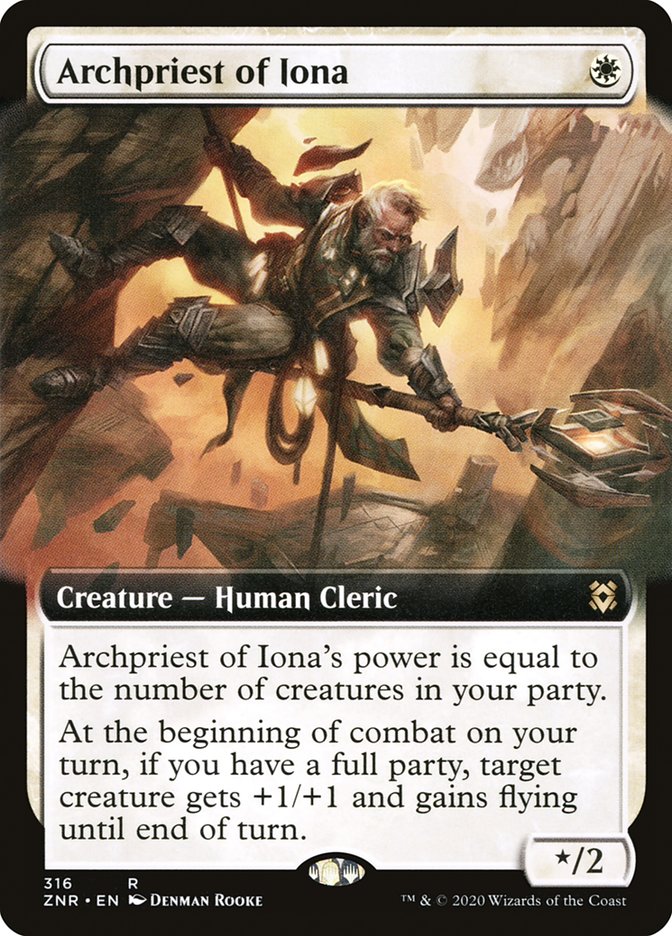 Archpriest of Iona (Extended Art) [Zendikar Rising] | Jack's On Queen