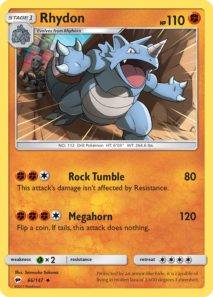 Rhydon (66/147) [Sun & Moon: Burning Shadows] | Jack's On Queen