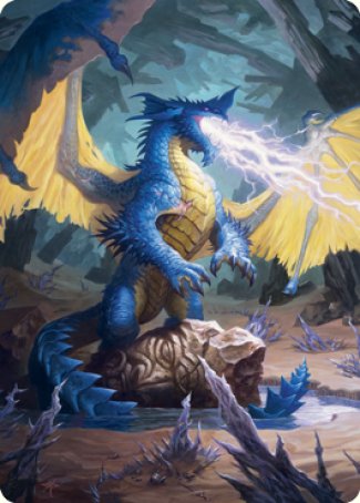 Blue Dragon Art Card [Dungeons & Dragons: Adventures in the Forgotten Realms Art Series] | Jack's On Queen