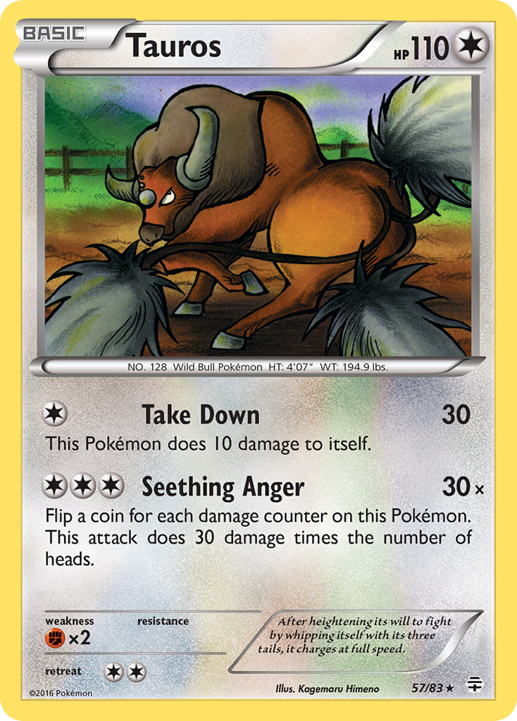 Tauros (57/83) [XY: Generations] | Jack's On Queen