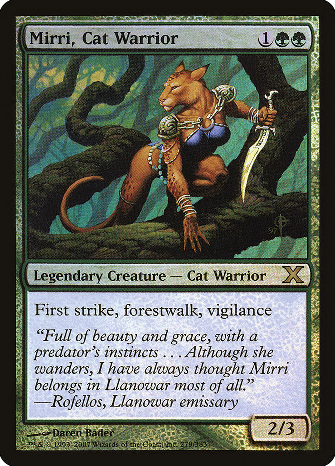 Mirri, Cat Warrior (Premium Foil) [Tenth Edition] | Jack's On Queen