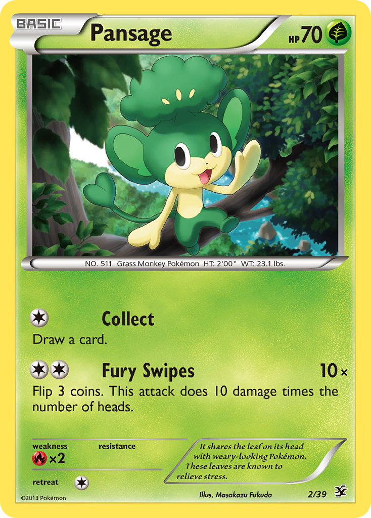 Pansage (2/39) [XY: Kalos Starter Set] | Jack's On Queen