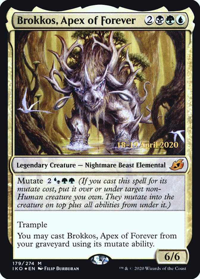 Brokkos, Apex of Forever  [Ikoria: Lair of Behemoths Prerelease Promos] | Jack's On Queen