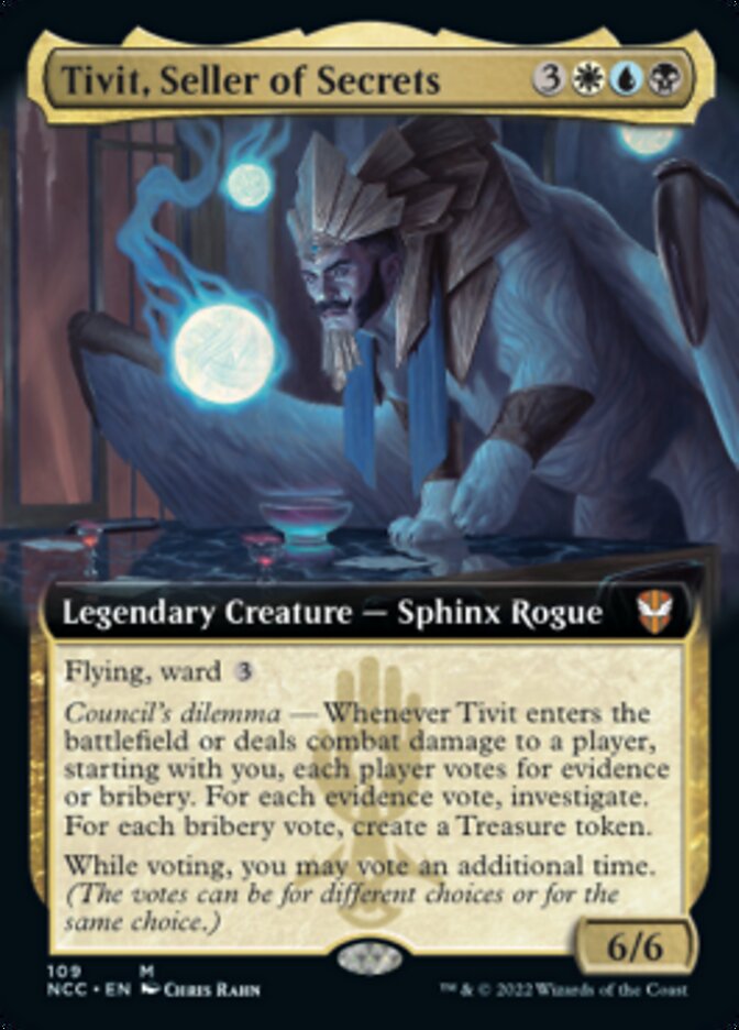 Tivit, Seller of Secrets (Extended Art) [Streets of New Capenna Commander] | Jack's On Queen