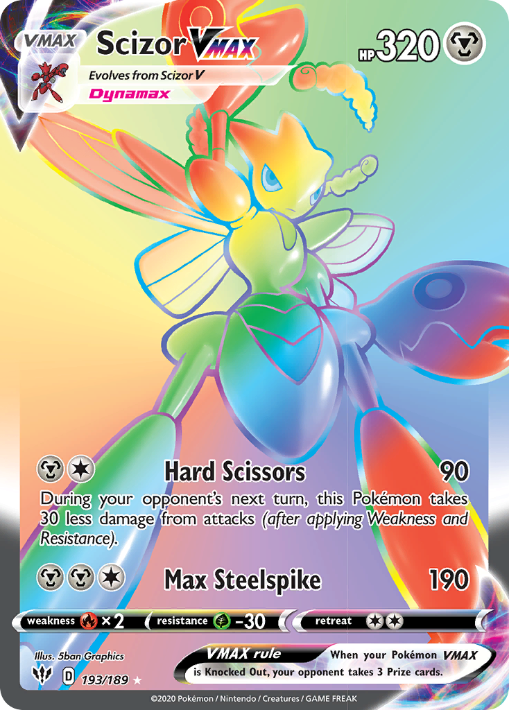 Scizor VMAX (193/189) [Sword & Shield: Darkness Ablaze] | Jack's On Queen