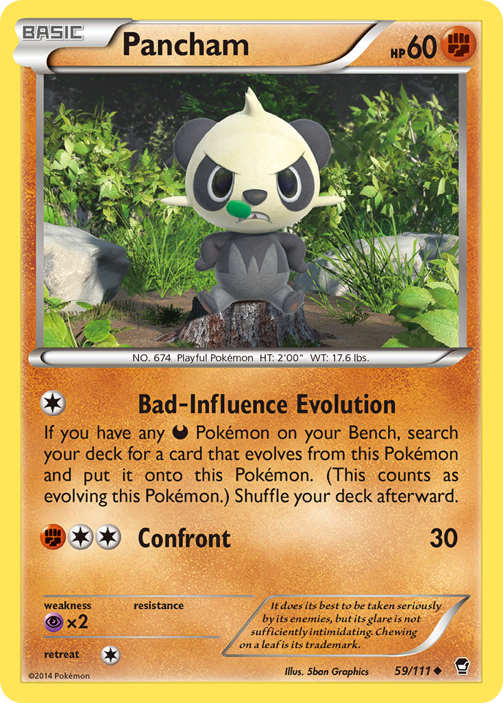 Pancham (59/111) [XY: Furious Fists] | Jack's On Queen