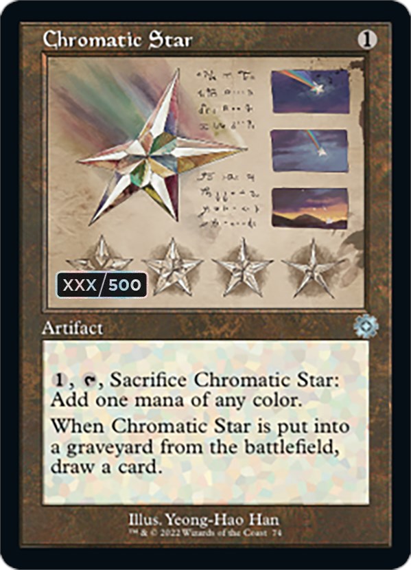 Chromatic Star (Retro Schematic) (Serial Numbered) [The Brothers' War Retro Artifacts] | Jack's On Queen