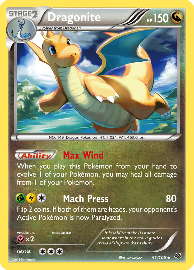 Dragonite (51/108) [XY: Roaring Skies] | Jack's On Queen