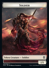 Treasure // Soldier Double-sided Token [Commander Legends: Battle for Baldur's Gate Tokens] | Jack's On Queen