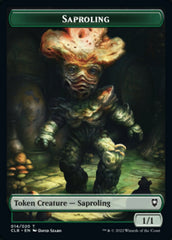 Treasure // Saproling Double-sided Token [Commander Legends: Battle for Baldur's Gate Tokens] | Jack's On Queen