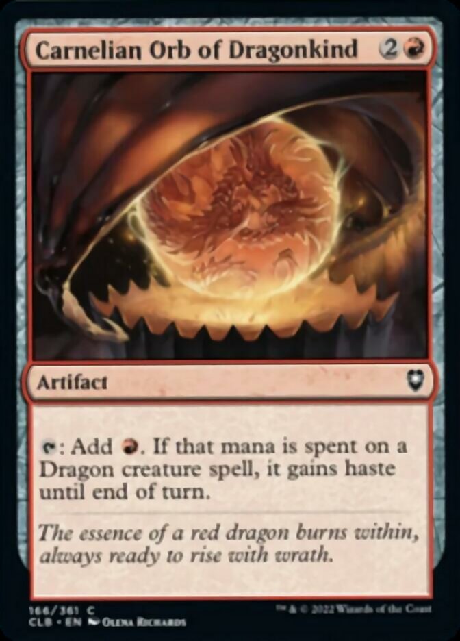 Carnelian Orb of Dragonkind [Commander Legends: Battle for Baldur's Gate] | Jack's On Queen