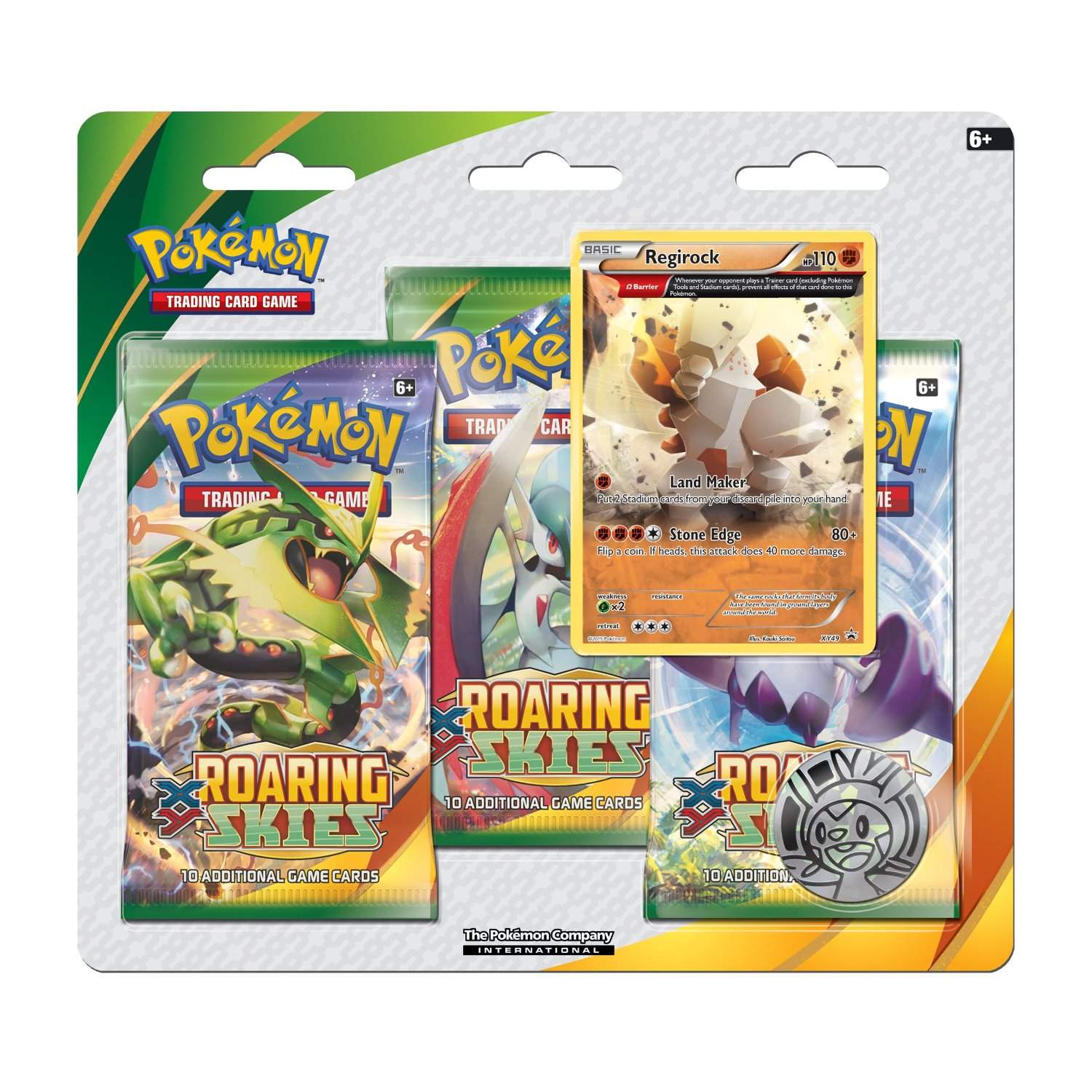 XY: Roaring Skies - 3-Pack Blister (Regirock) | Jack's On Queen