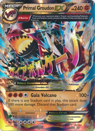 Primal Groudon EX (86/160) (Jumbo Card) [XY: Primal Clash] | Jack's On Queen