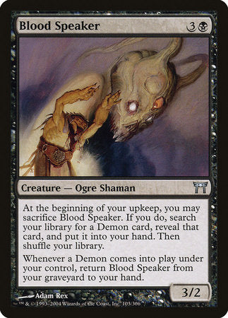 Blood Speaker [Champions of Kamigawa] | Jack's On Queen