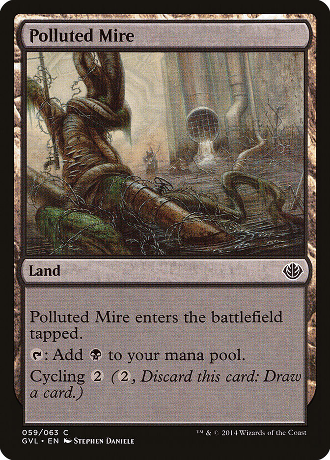 Polluted Mire (Garruk vs. Liliana) [Duel Decks Anthology] | Jack's On Queen