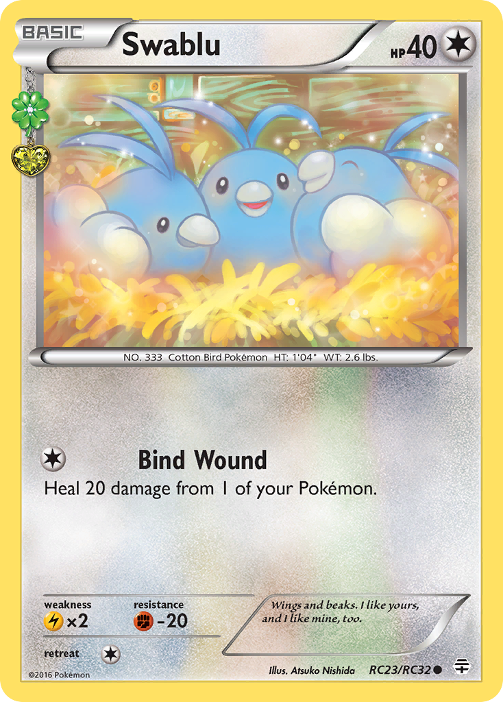 Swablu (RC23/RC32) [XY: Generations] | Jack's On Queen