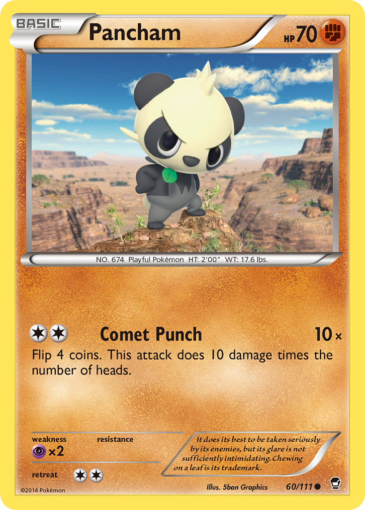 Pancham (60/111) [XY: Furious Fists] | Jack's On Queen