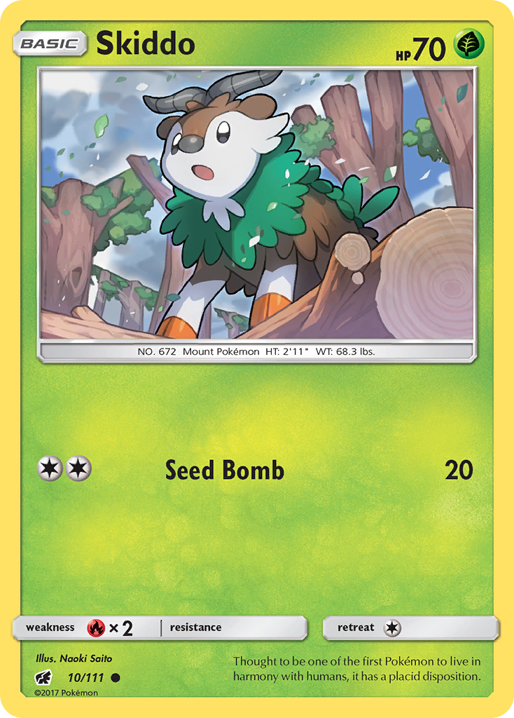 Skiddo (10/111) [Sun & Moon: Crimson Invasion] | Jack's On Queen
