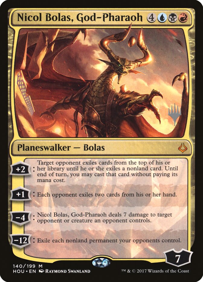 Nicol Bolas, God-Pharaoh (Promo Pack) [Hour of Devastation Promos] | Jack's On Queen