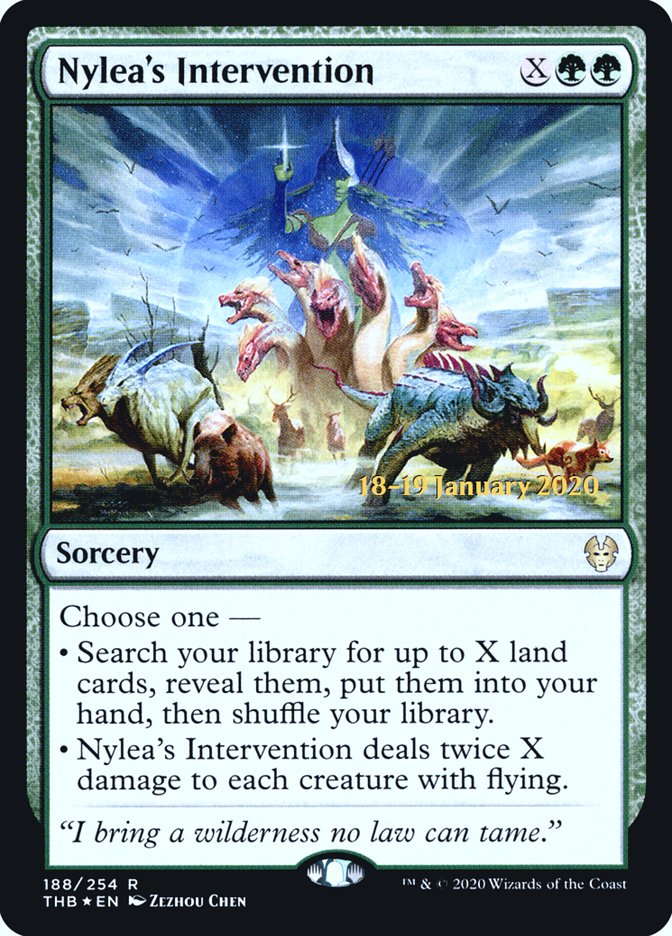 Nylea's Intervention [Theros Beyond Death Prerelease Promos] | Jack's On Queen
