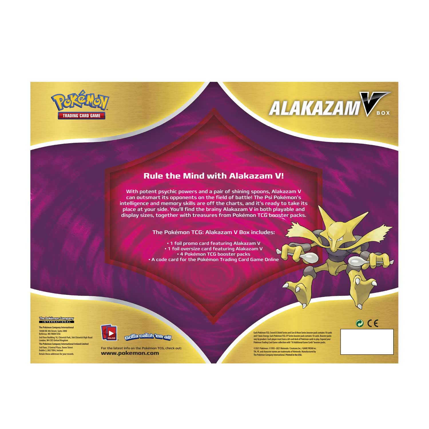 Sword & Shield: Vivid Voltage - Alakazam V Box | Jack's On Queen
