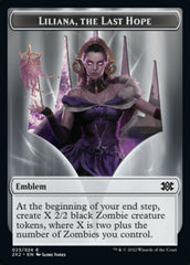 Liliana, the Last Hope Emblem // Spirit Double-sided Token [Double Masters 2022 Tokens] | Jack's On Queen