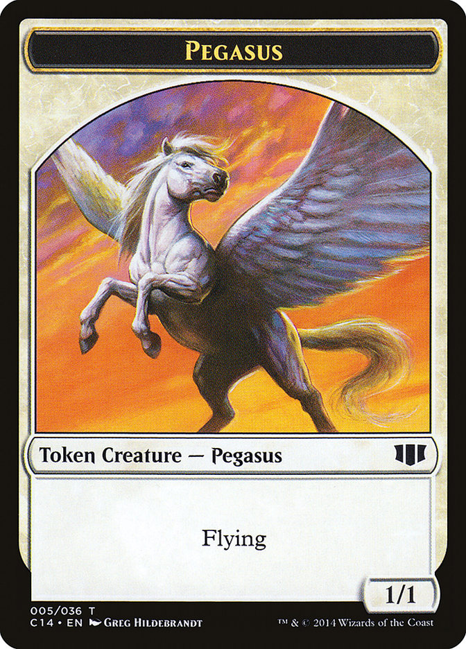 Kor Soldier // Pegasus Double-sided Token [Commander 2014 Tokens] | Jack's On Queen