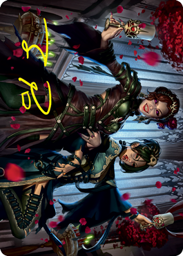 Falkenrath Celebrants 2 Art Card (Gold-Stamped Signature) [Innistrad: Crimson Vow Art Series] | Jack's On Queen