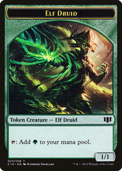 Elf Druid // Beast (020/036) Double-sided Token [Commander 2014 Tokens] | Jack's On Queen